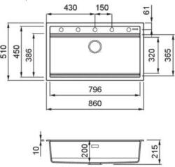 Elleci - Mosogatótálca Best 360 Workstation Szett M73 Titanium (qd-mk-LMB36073K2)
