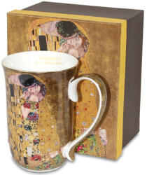 ART-POL Porcelán 400ml barna bögre díszdobozban Gustav Klimt: A csók (106580)