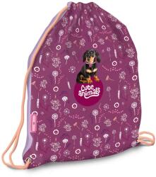 Ars Una Ars Una: Cute Animals - Rucsac pentru gimnastică cu cățeluși, sac de sport 32x42cm (53563699)