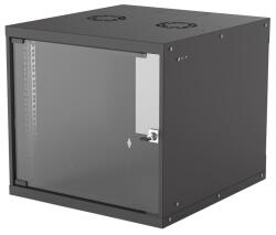 Intellinet 714808 9U falra szerelhető rack 54/56 fekete lapos (714808) (714808)
