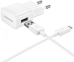 Samsung EP-TA50EWE 8W USB-A fali töltő MicroUSB kábellel ECB-DU4AWE (Tömeges - Cserecsomagolás) - Fehér