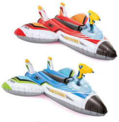 Intex Felfújható repülőgép matrac vizipisztollyal többszínű 117 x 117 cm (57536NP) (57536NP)