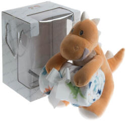 Gamberritos takaró plüss 80x110cm plüss játékkal dínó narancssárga 10885 - manopalota