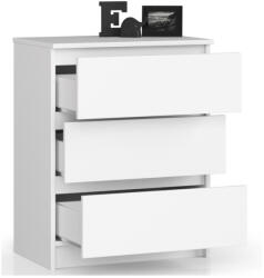 AKORD CLP K60 Fehér Matt Fiókos Komód (AKO-OP0LK-6BIA003-OUT) - platinashop
