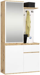 AKORD Entro Előszobai Szekrényrendszer Artisan Tölgy/Fehér (AKO-GARDENTROARTWEIPK) - platinashop