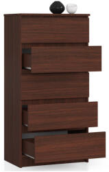 AKORD CLP 5 Fiókos Komód Wenge Laminált 60cm (AKO-OP0LK-6VEN005-OUT) - platinashop