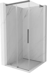 Mexen Rox L плъзгаща се душ кабина 110 x 110 cm, прозрачна, оръжеен метал - 8C2L-110-110-95-00 (8C2L-110-110-95-00)