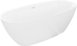 Mexen Luvo Slim свободностояща вана 170 x 75 см, бяла, преливник бял - 52801707500-20 (52801707500-20)