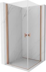 Mexen Mist-B Duo душ кабина с крило 90 x 90 см, прозрачно, четкана мед - 8A2-090-090-65-00 (8A2-090-090-65-00)