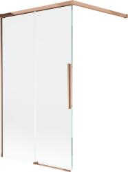 Mexen Rox параван за вана 2-крилен плъзгащ 100 x 150 cm, прозрачен, розово злато - 8C9-100-003-60-00 (8C9-100-003-60-00)