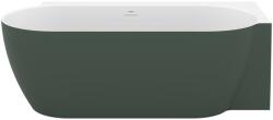 RAVAK Freedom Corner II Tec 175x86 cm dreapta alb/verde cenușiu (CC81200000)