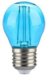 V-TAC Bec LED G45 E27 2W cu filament lumina albastra V-TAC SKU-217412 (SKU-217412)