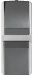 TEM Priza Sch+CapSc vert IP44 gri (TEM-CF17GY-U)