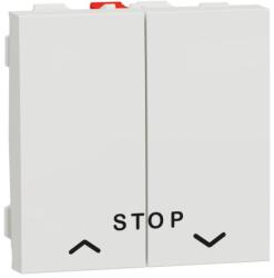 Schneider Electric Intrerupator jaluzele cu Stop 6A 2 module Schneider Noua Unica NU323718 (NU323718)