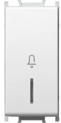 TEM Modul Buton cu LED Simplu 1M 16A IP20 Alb (TEM-SM11PWIN01-U)