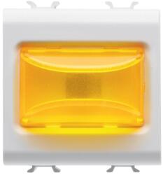 Gewiss Lampa semnalizare reliefata portocalie 2 module 12V ac/dc / 230V ac Gewiss Chorus GW10634 (GW10634)