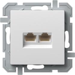 TEM Logiq Priza Date Dubla 1P RJ45 CAT6 Alb (TEM-KQ41PWXO-U)