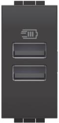 Legrand Incarcator usb 1 modul 2 usb tip A+A Bticino Living Light L4191AA (L4191AA)