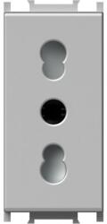 TEM Modul Priza st. italian 1M 16A ST IP20 argint (TEM-VM30ES-B)