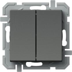 TEM Logiq Intrerupator Dublu 1P 10A 250V Antracit (TEM-SQ50ATXO-U)