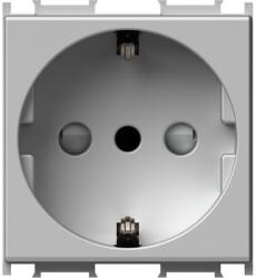 TEM Modul Priza SCHUKO/ITA 1P 16A ST IP20 Argint (TEM-VM32ES-U)