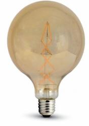 V-TAC Bec LED G125 E27 8W cu filament 2200K alb cald V-TAC SKU-7149 (SKU-7149)