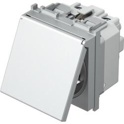 TEM Modul Priza SCHUKO+capac 1P 16A ST IP20 argint (TEM-VM11SS-B)