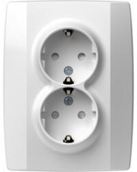 TEM Logiq Priza Dubla SCHUKO 16A alb (TEM-VQ16PW-U)