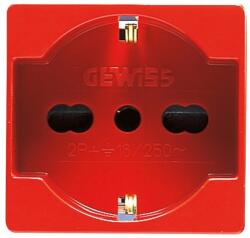 Gewiss Priza standard italian/german pentru linii dedicate 2P+E 16A (GW20296)