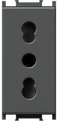 TEM Modul Priza simp 16A 1m antracit negru (TEM-VM30AT-U)
