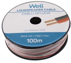 Well Cablu difuzor rosu/negru 2X0.50mmp (LSP-CCA0.50BR-100-WL)