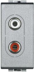 Legrand Priza audio 2xRCA 1 modul Bticino Living Light NT4281 (NT4281)
