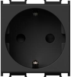 TEM Modul Priza SCHUKO 1P 16A ST IP20 2M negru (TEM-VM10SB-B)