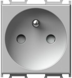 TEM Modul Priza st. francez 1P 16A ST IP20 Argint (TEM-VM40ES-P)
