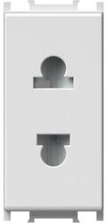 TEM Modul Priza S. EURO 1M 16A ST IP20 Alb (TEM-VM21PW-B)