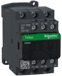 SCHNEIDER Contactor Tesys D 3P (3 NO) - AC-3 - 440V 9 A aux 1NO+1NC - bobina 24 VDC Schneider LC1D09BD (LC1D09BD)