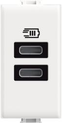 Legrand Incarcator Usb 2 porturi tip C 15W Bticino Matix AM4191CC (AM4191CC)