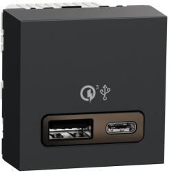 Schneider Electric Incarcator rapid USB dublu A+C 18W Schneider Noua Unica NU301954 (NU301954)