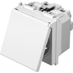 TEM Modul Priza SCHUKO+capac 1P 16A ST IP20 alb (TEM-VM11PP-U)