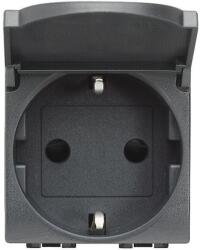 Legrand Priza 2 module standard german cu capac Bticino Living Light L4141PW (L4141PW)