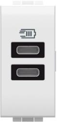 Legrand Incarcator Usb 2xtip C 5V 3A Bticino Living Light N4191CC (N4191CC)