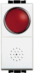 Legrand Buton cu revenire lampa rosie 10A 1 modul Living Light Bticino N4038R (N4038R)