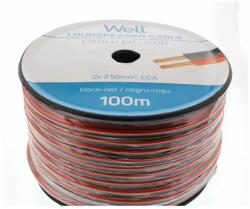 Well Cablu difuzor rosu/negru 2X2.50mmp (LSP-CCA2.50BR-100-WL)