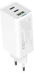 ColorWay AC töltő GaN Mini 65W PD port PPS USB (USB-2C1A) fehér (CW-CHS058PD-WT) (CW-CHS058PD-WT)