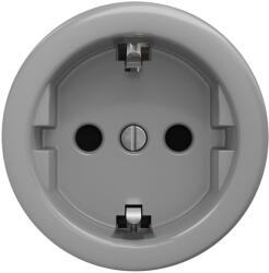 Kliklap - Priză retro de perete SCHUKO 230V/16A, fără ramă, gri (KA0111)