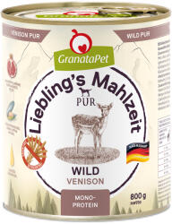 GranataPet 24x800g GranataPet Liebling's Mahlzeit PUR vad nedves kutyatáp