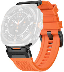 Techsuit - Óraszíj (W068) - Samsung Galaxy Watch Ultra 47mm - Narancssárga / Fekete