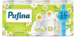 Pufina Toalettpapír, 3 rétegű, kistekercses, 16 tekercs, PUFINA Chamomile, kamilla illattal (KHH869) (KHH869)