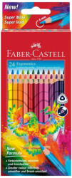 Faber-Castell Creioane colorate triunghiulare ergonomics Faber-Castell FC116544, 24 culori (FC116544)