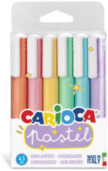 CARIOCA Szövegkiemelő készlet - 6db-os, pasztell színek (43033)